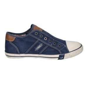 Men's Mustang 4058-405-841 navy blue slip-on tennis shoes