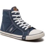 Pánská tenisová obuv Mustang 4058-505-841 navy blue lace-up