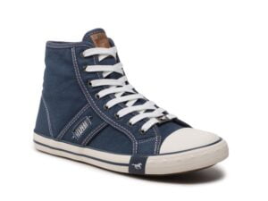 Mustang pantofi de tenis pentru bărbați 4058-505-841 albastru marin cu șireturi