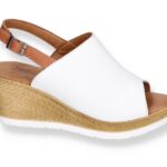 Women's sandals Artiker 54C-681 white clutch