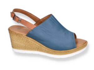 Women's sandals Artiker 54C-684 blue clutch