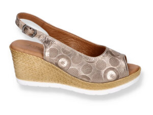 Women's sandals Artiker 54C-687 gold clutch