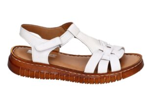 Women's Artiker 54C-813 white velcro sandals