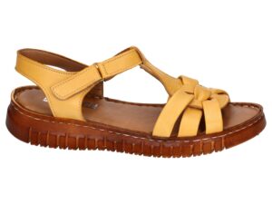 Women's Artiker 54C-815 yellow velcro sandals