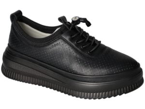 Women's Artiker 54C-1580 black lace-up shoes
