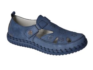 Chaussures pour femmes Artiker 54C-1546 bleu Velcro