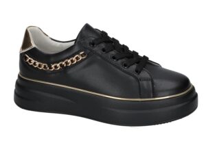 Women's Artiker 54C-1871 black lace-up shoes