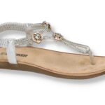 Women's Artiker 54C-1321 silver elasticated sandals