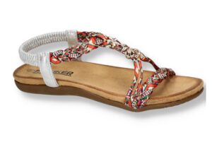 Women's sandals Artiker 54C-1322 multicolor elastic band