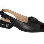 Women's Artiker 54C-1631 black buckle sandals