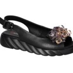 Artiker women's sandals 54C-1628 black buckle