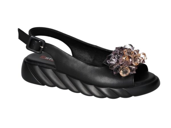 Artiker women's sandals 54C-1628 black buckle