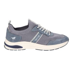 Mustang zapatos de los hombres 4194-301-002 azul con cordones