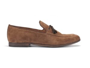 Men's brown moccasins 4426BR747 Domeno