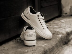 Baskets Panas Domeno pour hommes blanches