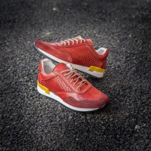 Maroon men's PETER Domeno sneakers