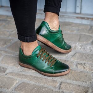 Green men's 4588 Domeno sneakers