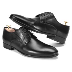 Black formal half shoes 3405 Domeno