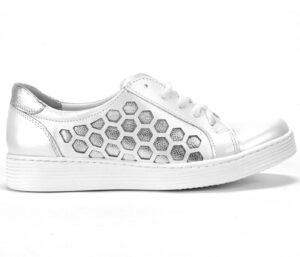 White women's CLAUDIA Domeno sneakers