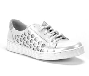 White women's CLAUDIA Domeno sneakers