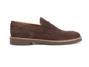 Brown men's LUCA Domeno moccasins