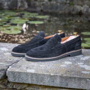 Men's black LUCA Domeno moccasins