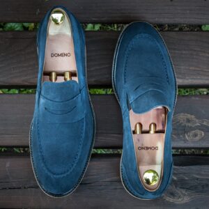 LUCA Domeno men's blue moccasins