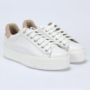 White ADRIANA women's sneakers by Domeno