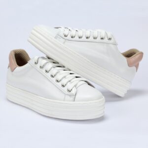 White ADRIANA women's sneakers by Domeno