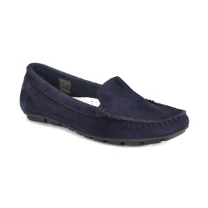 Women's navy blue SOFIA Domeno moccasins