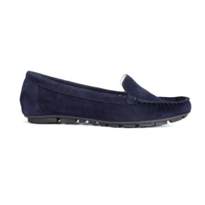 Women's navy blue SOFIA Domeno moccasins