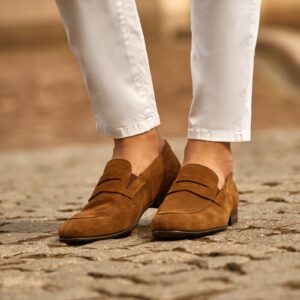 Men's brown moccasins MAKSYM Domeno