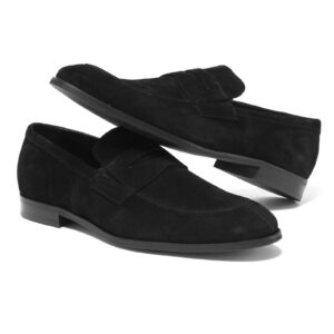 Men's black moccasins MAKSYM Domeno