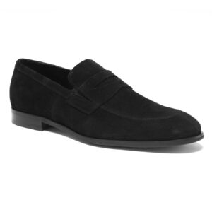 Men's black moccasins MAKSYM Domeno