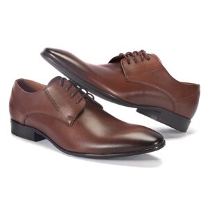 Brown KLEMENS Domeno formal half shoes