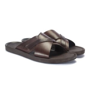 Chinelos de couro Domeno para homem