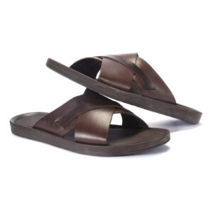 Chinelos de couro Domeno para homem