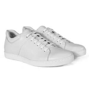 Baskets 4588 Domeno pour hommes, blanches