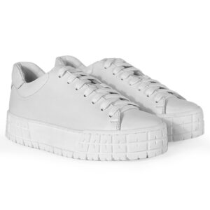 White women's LUNA Domeno sneakers