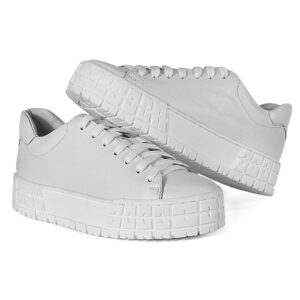 White women's LUNA Domeno sneakers