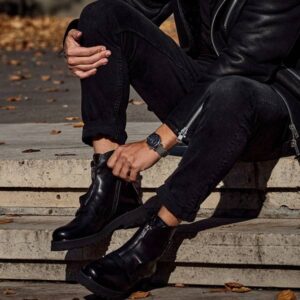 KSAWIER men's leather boots Domeno