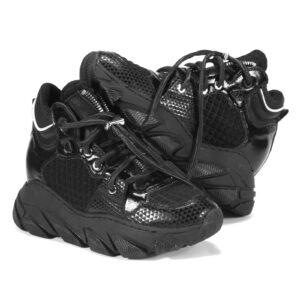 Women's black GIULIA Domeno sneakers