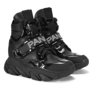 Black women's CINDY Domeno sneakers