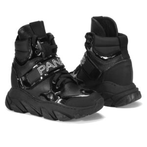 Black women's CINDY Domeno sneakers