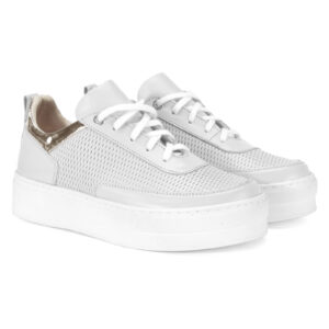 White women's DALIA Domeno sneakers