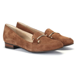Brown KAMA Domeno moccasins