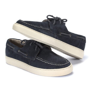 Navy blue BASTIAN Domeno half shoes