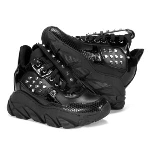 Black women's MERCI Domeno sneakers