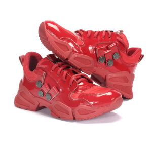Red women's PARLA Domeno sneakers