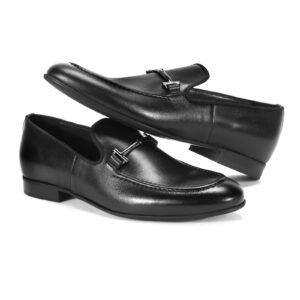 Men's black FINN II Domeno moccasins